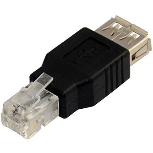 Product Cover USB A Female to RJ11 Ethernet Network Converter Adapter Phone Cable Coupler (2 PIN)