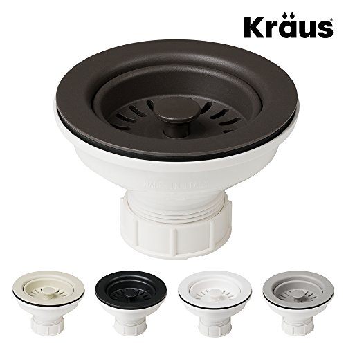 Product Cover Kraus Kitchen Sink Strainer for 3.5-Inch Drain Openings in Brown