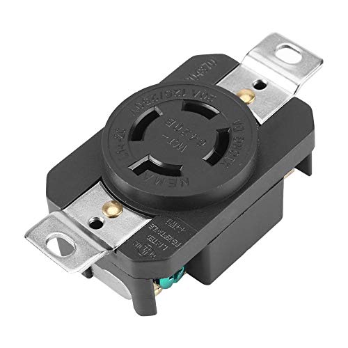 Product Cover NEMA L14-20P 20 Amp 125/250 Volt Twist Lock Female Wall Outlet Receptacle US 3 Pole 4 Wire Industrial Grade Grounding Flush Mounting Power Generator Receptacle ...