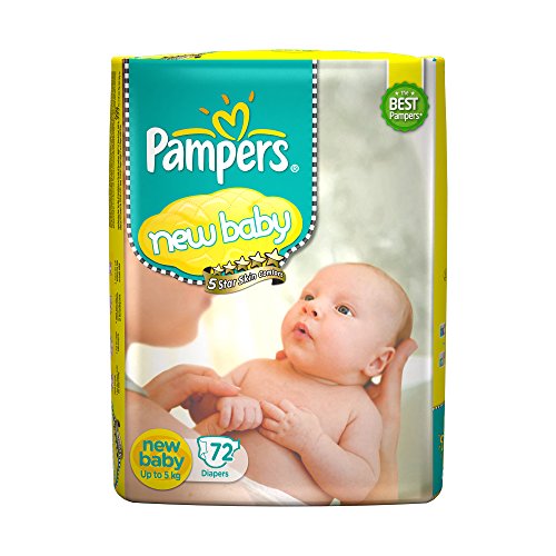 Product Cover Pampers Active Baby New Born Diapers (72 Count)