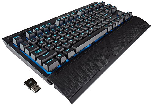 Product Cover Corsair K63 Wireless Special Edition Mechanical Gaming Keyboard, Backlit Ice Blue LED, Cherry MX Red - Quiet & Linear