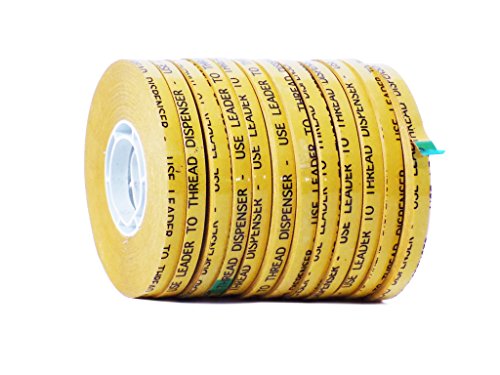 Product Cover WOD RWATG20 General Purpose ATG Tape, 1/4 inch x 36 yds. (Set of 12 Rolls) Adhesive Transfer Tape Glider Refill Rolls Clear Adhesive on Gold Liner (Acid Free and Available in Multiple Sizes Rolls)