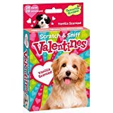 Product Cover Peaceable Kingdom 28 Card Puppy Vanilla Scented Scratch & Sniff Valentines with Envelopes