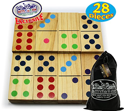 Product Cover Matty's Toy Stop Deluxe Giant Wooden Dominoes Double Six (5