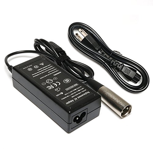 Product Cover BatteryMon Scooter Battery Charger Adapter for eZip 4.0 4.5 400 450 500 650 750 900 E400 E450 Electric Bike Motor with Power Supply Cord - 24V 0.6A 36W