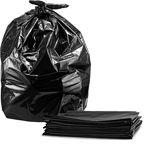 Product Cover Trash Bags 40-45 Gallon, Large Black Garbage Bags, 100/Count, 40