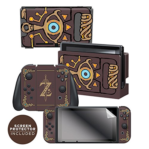 Product Cover Controller Gear Nintendo Switch Skin & Screen Protector Set Officially Licensed By Nintendo - The Legend of Zelda: Breath of the Wild: 