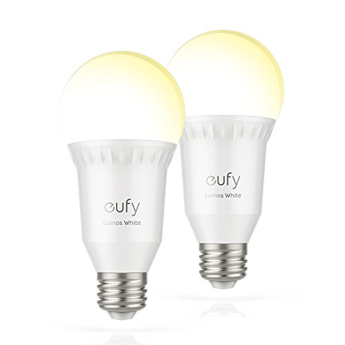 Product Cover eufy Lumos Smart Bulb by Anker, Works with Amazon Alexa and Google Assistant, No Hub Required, Wi-Fi, 60W Equivalent, Dimmable LED Light Bulb, A19, E26, 800 Lumens (Soft White) (2 Pack)