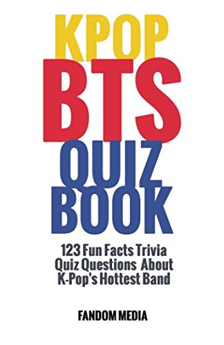 Product Cover Kpop BTS Quiz Book: 123 Fun Facts Trivia Questions About  K-Pop's Hottest Band