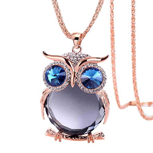 Product Cover iLH® Clearance Deals Owl Pendant Necklace Women Vintage Glass Cabochon Necklace Jewelry by ZYooh (A)