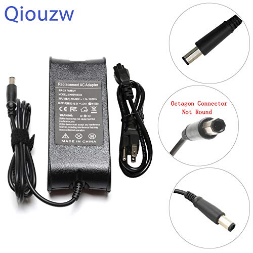 Product Cover Lisen 65W Octagon Tip PA-21 AC Adapter Charger for Dell Inspiron 1545 1750 1440 1318 1530 1557 1546 1551;Dell XPS M1330;PP41L PA-21 Family,ADP-65AH,LA65NS2-00,NX061, PA-1650-02DW,XK850,YR733,HR763