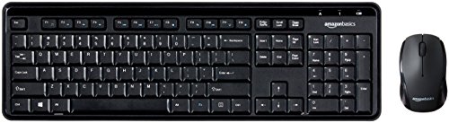 Product Cover AmazonBasics Wireless Computer Keyboard and Mouse Combo - Quiet and Compact - US Layout (QWERTY)