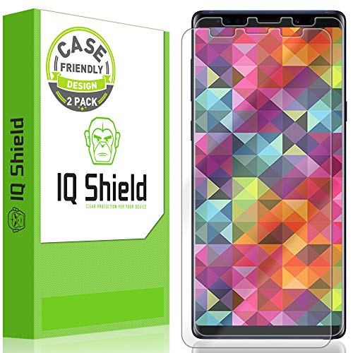 Product Cover IQ Shield Screen Protector Compatible with Samsung Galaxy Note 9 (2-Pack)(Case Friendly) Anti-Bubble Clear Film