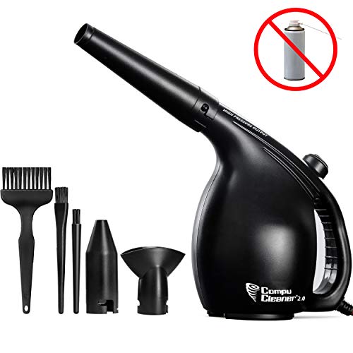 Product Cover EasyGo Compucleaner 2.0 - Electric High Pressure Air Duster - Computer Cleaner Blower - Keyboard Cleaner - Electronic Devices and Laptop Cleaner - Replaces Compressed Air Cans (Black)