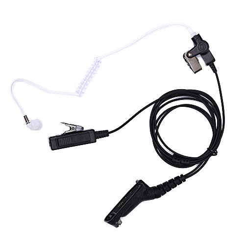 Product Cover Caroo 2-Wire Clear Coil Surveillance Kit for Motorola MTP850 MOTOTRBO XPR-6550 XPR-7580 APX-4000