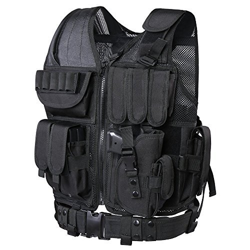 Product Cover GZ XINXING Full Assurance Tactical Airsoft Paintball Vest (Black)