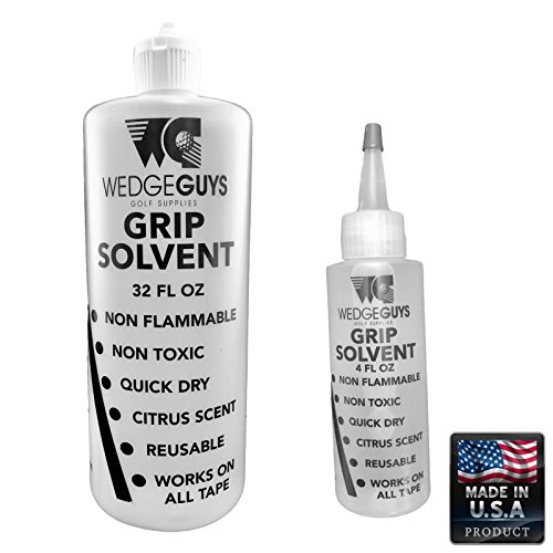 Product Cover Wedge Guys Professional Golf Grip Solvent for Regripping Golf Clubs 4 oz or 32 Ounce Solution for Easy Regripping and Golf Club Repair