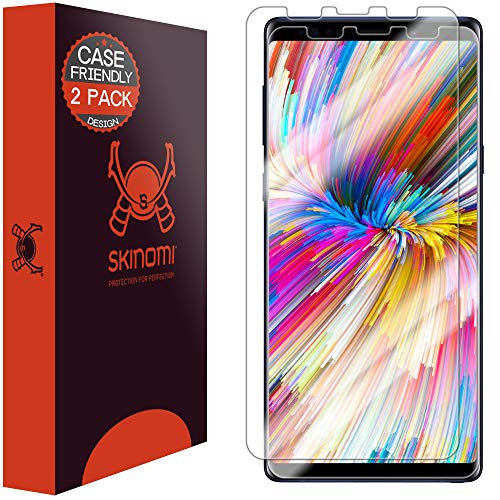 Product Cover Skinomi TechSkin [2-Pack] (Case Compatible) Clear Screen Protector for Samsung Galaxy Note 9 Anti-Bubble HD TPU Film