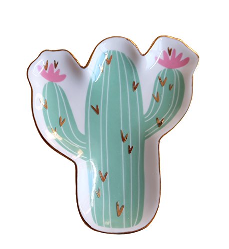 Product Cover Trinket Dish,Cactus Small Jewelry Tray Decorative Plate