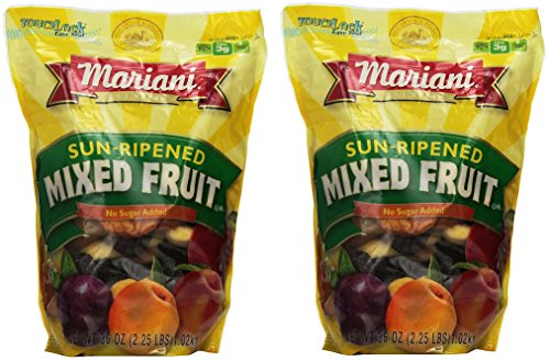 Product Cover Mariani pbZkab Sun Ripened Mixed Fruit No Sugar Added Dried Fruit, 36 Ounce (2 Pack)