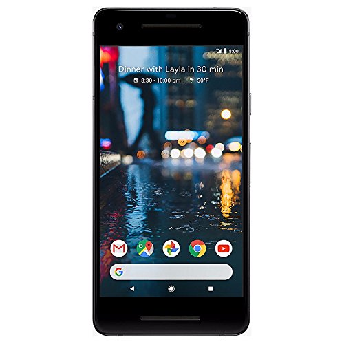 Product Cover Google Pixel 2 64 GB, Black Factory Unlocked (Renewed)