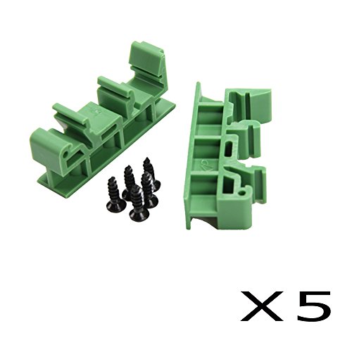 Product Cover Comidox Set of 5 PCB Din C45 Rail Adapter Circuit Board Mounting Bracket Holder Carrier 35mm