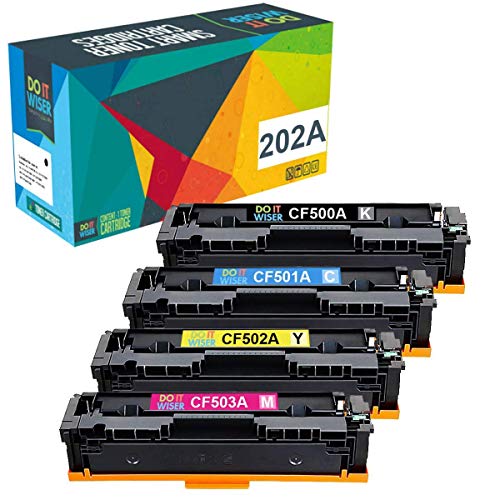 Product Cover Do it Wiser Compatible Toner Cartridge Replacement for HP M281fdw CF500A CF500X HP 202A 202X for HP Laserjet Pro MFP M281fdw M254dw M281cdw M281dw M280nw M254 M281 CF501A CF502A CF503A - 4 Pack