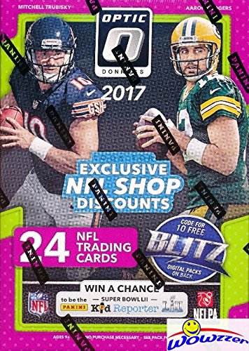 Product Cover 2017 Donruss Optic NFL Football EXCLUSIVE Factory Sealed Retail Box with (6) ROOKIES & (6) PARALLELS/INSERTS! Look for Rookies & Autographs of Deshaun Watson, Alvin Kamara & Many More! WOWZZER!