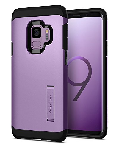 Product Cover Spigen Tough Armor with Extreme Shockproof Protection and Integrated Kickstand Designed for Galaxy S9 Case Cover (2018) - Lilac Purple