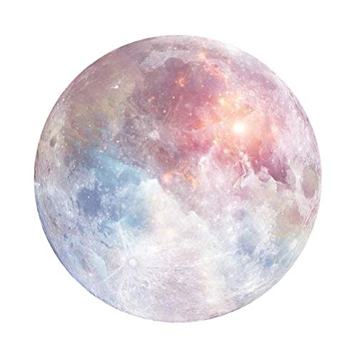 Product Cover HaloVa Mouse Pad, Anti Slip Planet Mouse Mat for Desktops, Computer, PC and laptops, Customized Round Mouse Pad for Office and Home, Moon