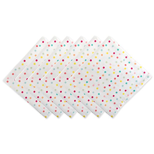 Product Cover DII Cotton Print Napkin for for Dinner Parties, Weddings & Everyday Use, Set, Polka Dots 6 Piece