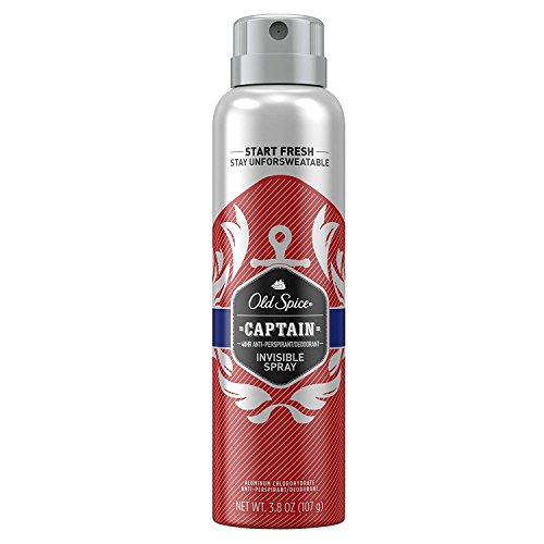 Product Cover Old Spice Invisible Spray Antiperspirant and Deodorant for Men, Captain, 3.8 oz
