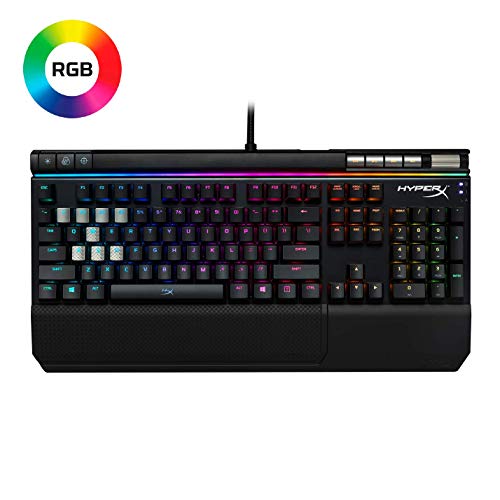 Product Cover HyperX Alloy Elite RGB - Mechanical Gaming Keyboard - Software-Based Light & Macro Customization - Wrist Rest - Media Controls - Tactile & Quiet - Cherry MX Brown - RGB LED Backlit (HX-KB2BR2-US/R1)