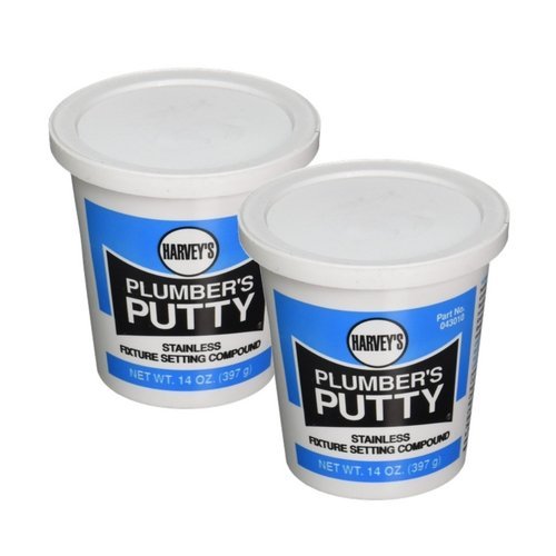 Product Cover WM Harvey 043010 Stainless Fixture Setting Compound, Plumbers Putty, 14 oz (2 Pack)