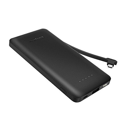 Product Cover EasyAcc Power Bank 6000mAh Portable Charger with Built-in Micro USB Cable Ultra Slim External Battery Pack for Smartphones Manufacturer