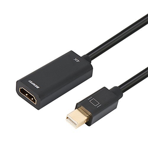 Product Cover Mini DisplayPort to HDMI, Benfei Mini DP(Thunderbolt Compatible) to HDMI 4K Adaptor Gold-Plated Cord for MacBook Pro, MacBook Air, Mac Mini, Microsoft Surface Pro 3/4