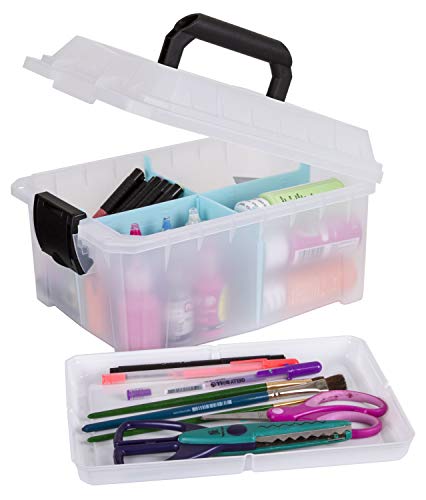 Product Cover ArtBin Sidekick Art and Craft Supply Storage with Paint Pallet Tray, Open Tray