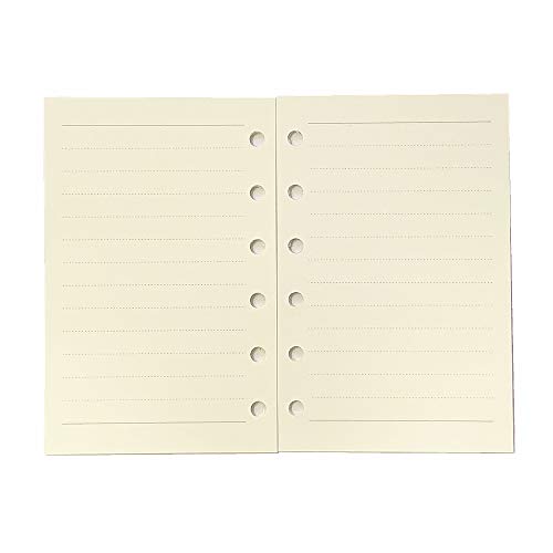 Product Cover A7 Planner Refill,Mini Binder Refills,6 hole/100gsm Thick Paper/4.84 x 3.23'', Harphia