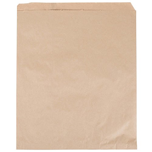 Product Cover A1BakerySupplies® Premium Quality Kraft Paper Bags Flat Merchandise Bags Made in USA 100pack (15 in X 18 in)
