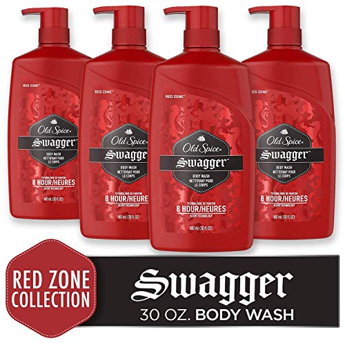 Product Cover Old Spice Red Zone Swagger Scent Body Wash for Men, 30 Ounce (Pack of 4)