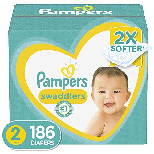 Product Cover Diapers Size 2, 186 Count - Pampers Swaddlers Disposable Baby Diapers, ONE MONTH SUPPLY