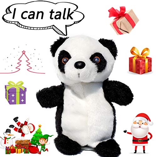 Product Cover SINYUM Upgrade Newest Talking Panda - Repeats What You Say With Cute Voice - Electronic Pet Talking Plush Buddy Panda for Child Kids gift Party Toys ...