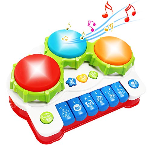Product Cover Tomons Baby Musical Toys, Music Drum Piano Toys for 6 to 12 Months Infant Toddler Kids