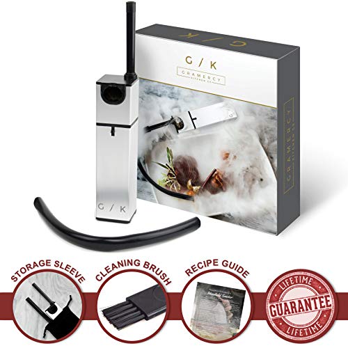 Product Cover Cocktail Smoker - INCLUDES WOOD CHIPS - Smoking Gun | Smoke Meat, Drink & Food Indoor Infuser | Ultimate Sous Vide Foodie Accessories Gift