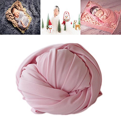 Product Cover yueyang Newborn Photography Stretch wrap boy Girl Baby Wraps Photography Props bbaby Photo Prop Stretch Blanket