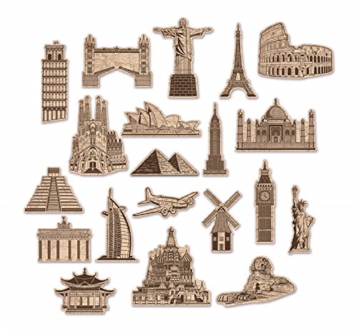 Product Cover BeistleCo 20 Around The World Travel Theme Cutouts for Parties and Nurseries