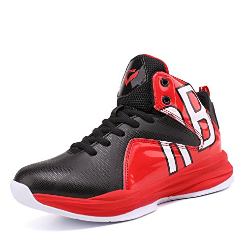 Product Cover WETIKE Kid's Basketball Shoes High-Top Sneakers Outdoor Trainers Durable Sport Shoes(Little Kid/Big Kid)