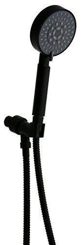 Product Cover Derengge HSH-117TF-MT 5-Function Handheld Showerhead with Hose and Bracket Holder, Matte Black
