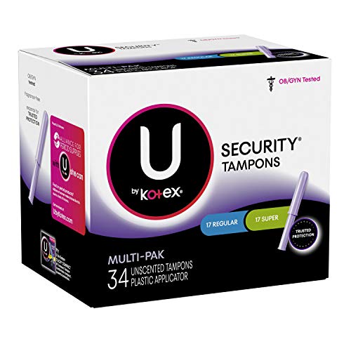 Product Cover U by Kotex Security Tampons, Multipack, 136 Count