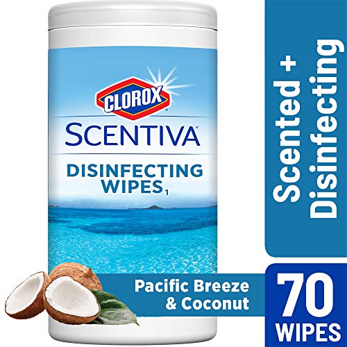 Product Cover Clorox Scentiva Disinfecting Wipes, Pacific Breeze & Coconut - 70 Count (31767)